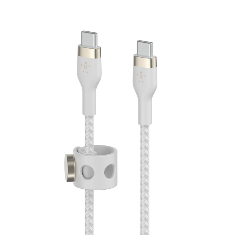 Belkin BOOST↑CHARGE PRO Flex câble USB 2 m USB 2.0 USB C Blanc