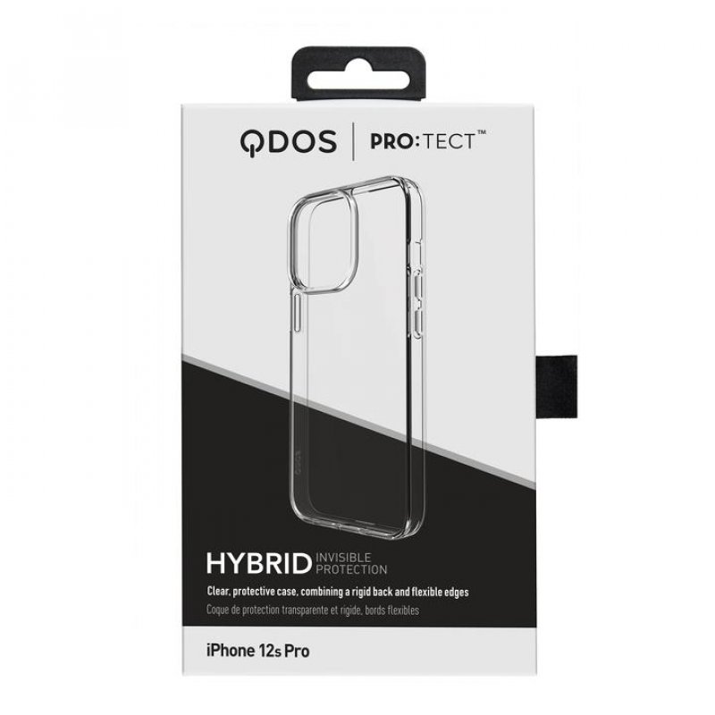 QDOS HYBRID CLEAR mobile phone case 15.5 cm (6.1") Cover Transparent