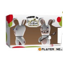 LAPINS CRETINS - Figurine 3D Lapin Chatie BienDouble Pack ( 18 cm )