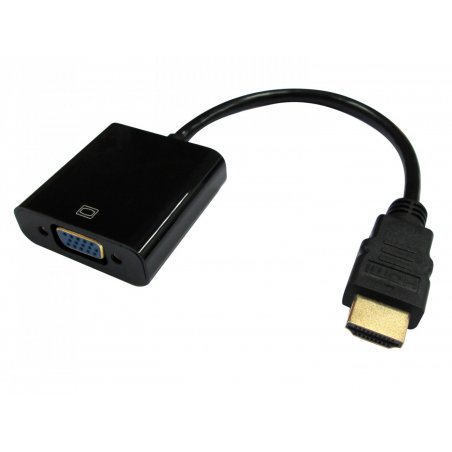 ADAPTATEUR HDMI MALE VERS VGA FEMELLE AVEC PORT AUDIO