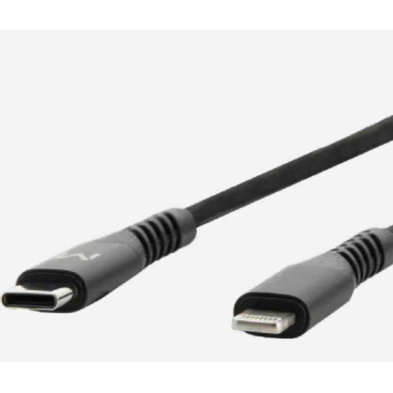 Mobilis 001343 lightning cable 1 m Black