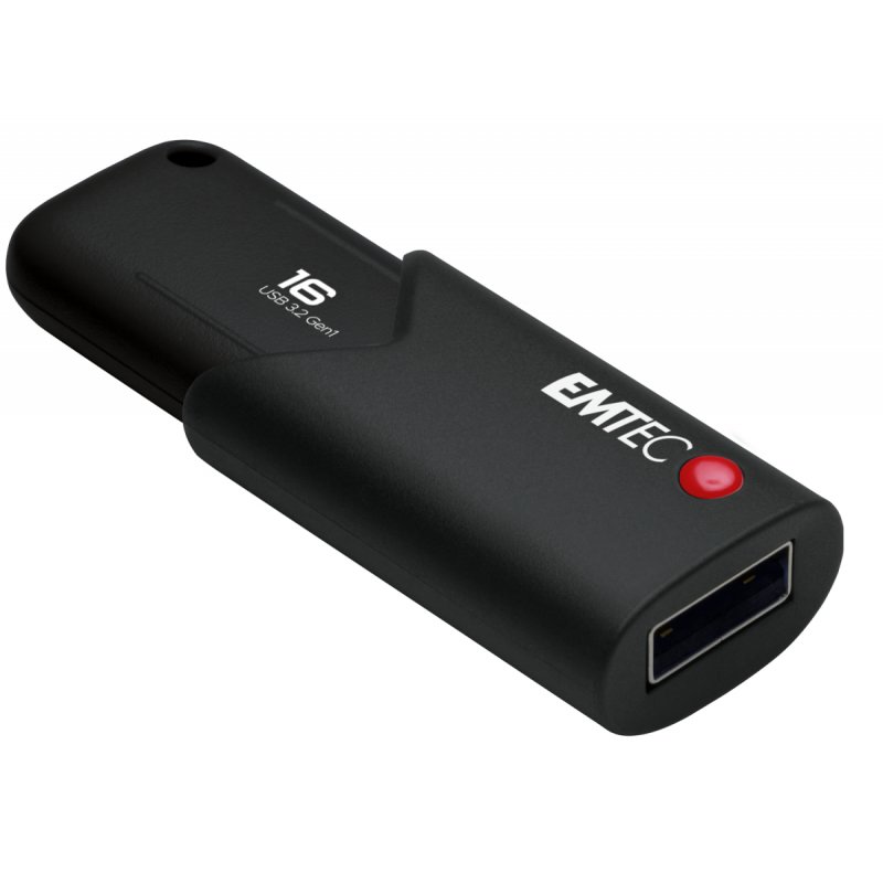 Clé USB 3.2 Emtec compatible B120 Click Secure - 16Go (Noir)
