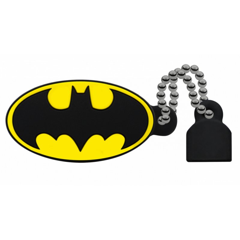 Clé USB 2.0 Emtec compatible Blason DC Comics Batman - 16Go (Noi/Jauner)