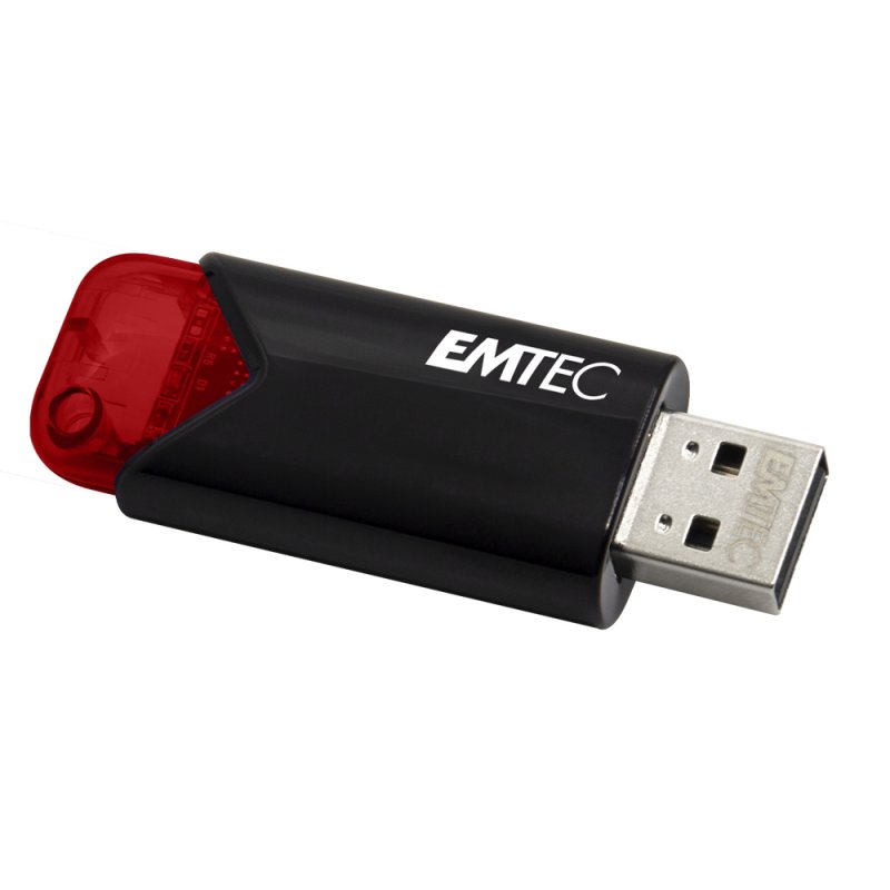 Emtec Click Easy USB flash drive 256 GB USB Type-A 3.2 Gen 1 (3.1 Gen 1) Black, Red