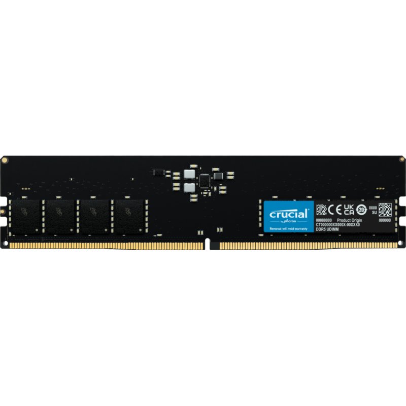 Crucial CT16G48C40U5T memory module 16 GB 1 x 2 GB DDR5 4800 MHz ECC