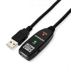 AXAGON compatible ADR-210 aktives USB-Verlängerungskabel, USB 2.0, USB-A auf USB-A - 10 m
