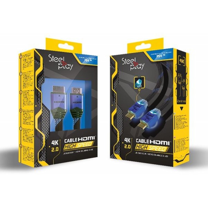 Steelplay JVAPS400039 câble HDMI 2 m HDMI Type A (Standard) Noir, Bleu