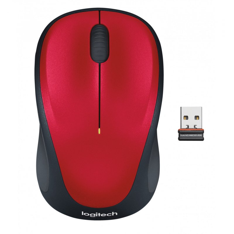 WIRELESS MOUSE M235 RED USB RED