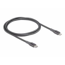 DeLOCK 86631 câble Lightning 1 m Gris