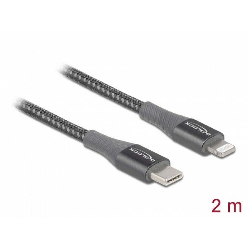 DeLOCK 86632 lightning cable 2 m Grey
