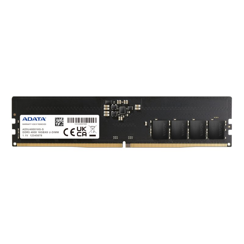 ADATA AD5U480016G-S module de mémoire 16 Go 1 x 16 Go DDR5 4800 MHz ECC