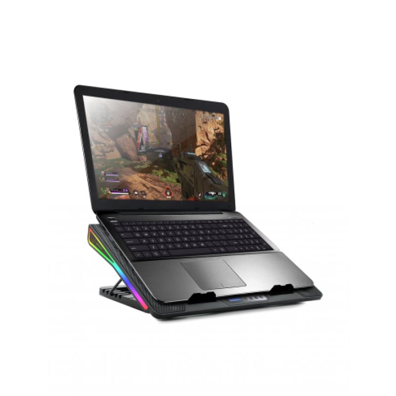 Support ventilé Spirit of Gamer compatible AirBlade 800 RGB 17,3"max (Noir)