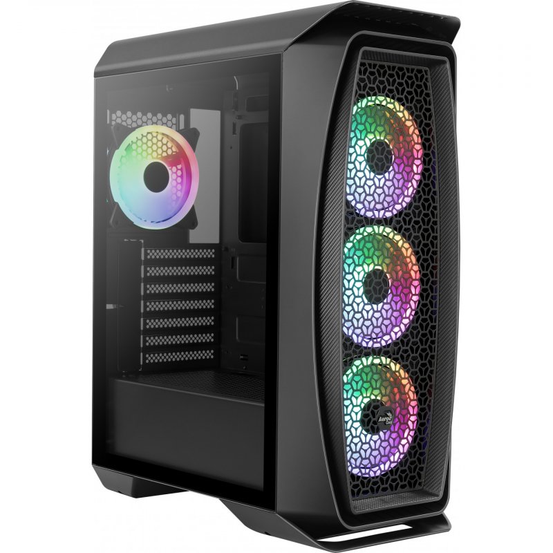 Aerocool Aero One Duo ATX PC Case 4x ARGB Fans 12cm + Front Mesh