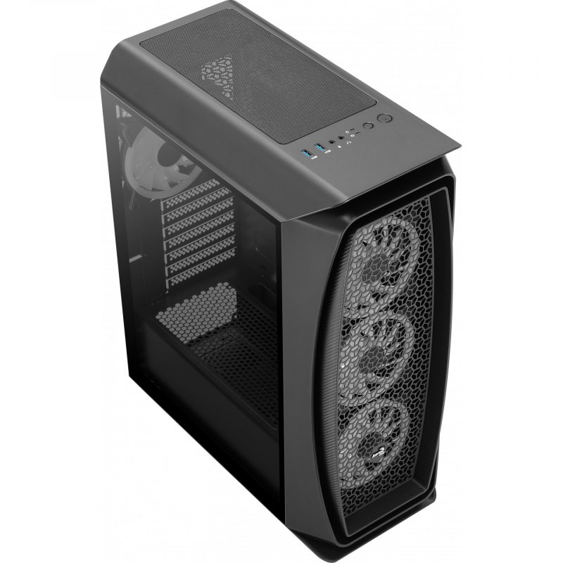 Aerocool Aero One Duo ATX PC Case 4x ARGB Fans 12cm + Front Mesh