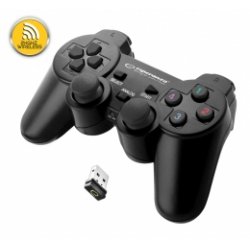 Esperanza EGG108K accessoire de jeux vidéo Noir USB 2.0 Manette de jeu Analogique/Numérique PC, Playstation 3