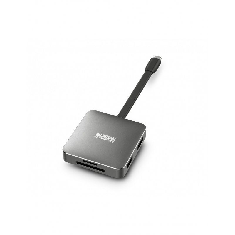 Urban Factory HUBEE LIGHT USB 3.2 Gen 1 (3.1 Gen 1) Type-C Grey