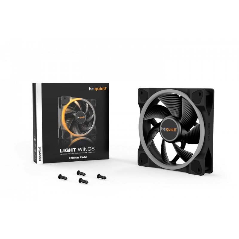 be quiet! Light Wings 120mm ARGB PWM Fan Black