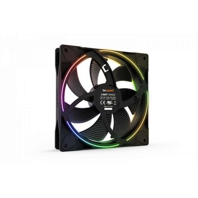 be quiet! Light Wings | 140mm PWM Triple Pack Boitier PC Ventilateur 14 cm Noir 1 pièce(s)