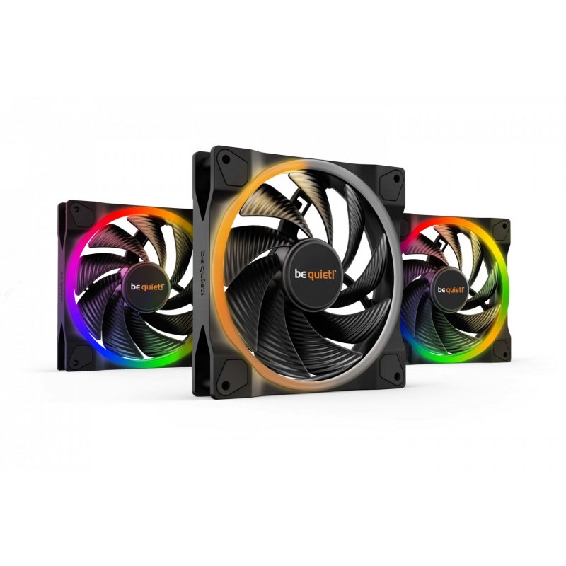 be quiet! Light Wings | 140mm PWM Triple Pack high-speed Boitier PC Ventilateur 14 cm Noir 3 pièce(s)