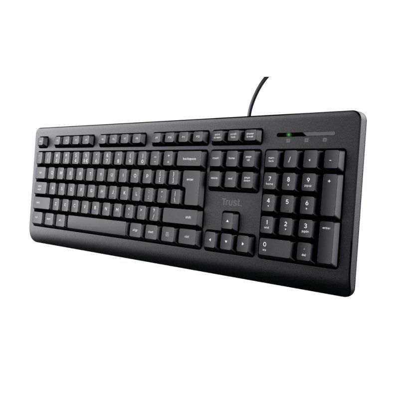Trust TK-150 keyboard USB French Black