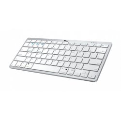 Trust Nado clavier Bluetooth AZERTY Français Métallique, Blanc
