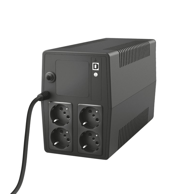 Trust Paxxon uninterruptible power supply (UPS) 1 kVA 600 W 4 AC outlet(s)