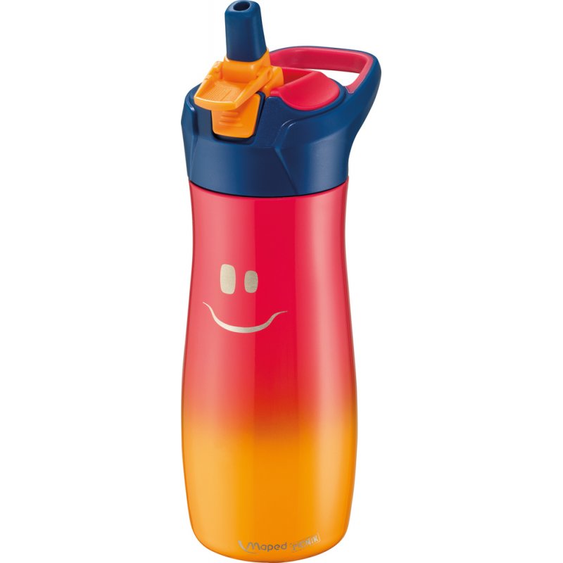 Maped - Water Bottle - Stainless Steel, 430 ml. - Red (871201)