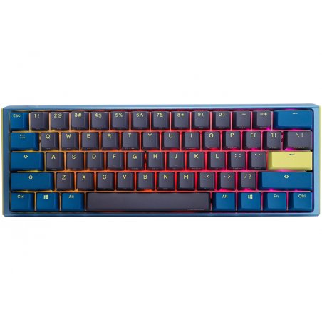 Ducky One 3 Daybreak Mini clavier USB Allemand Noir, Bleu, Vert