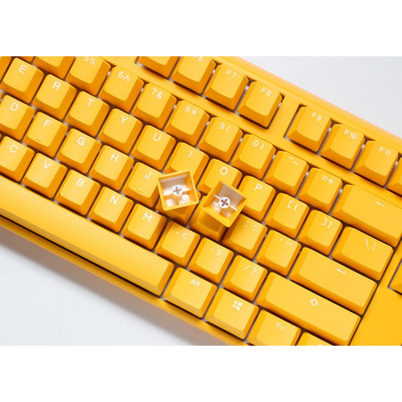 Ducky compatible One 3 Yellow TKL Gaming Tastatur, RGB LED - MX-Speed-Silver