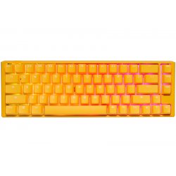 Ducky compatible One 3 Yellow SF Gaming Tastatur, RGB LED - MX-Silent-Red