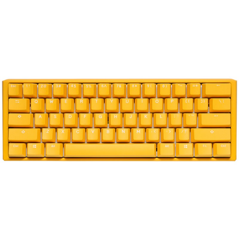 Ducky compatible One 3 Yellow Mini Gaming Tastatur, RGB LED - MX-Brown