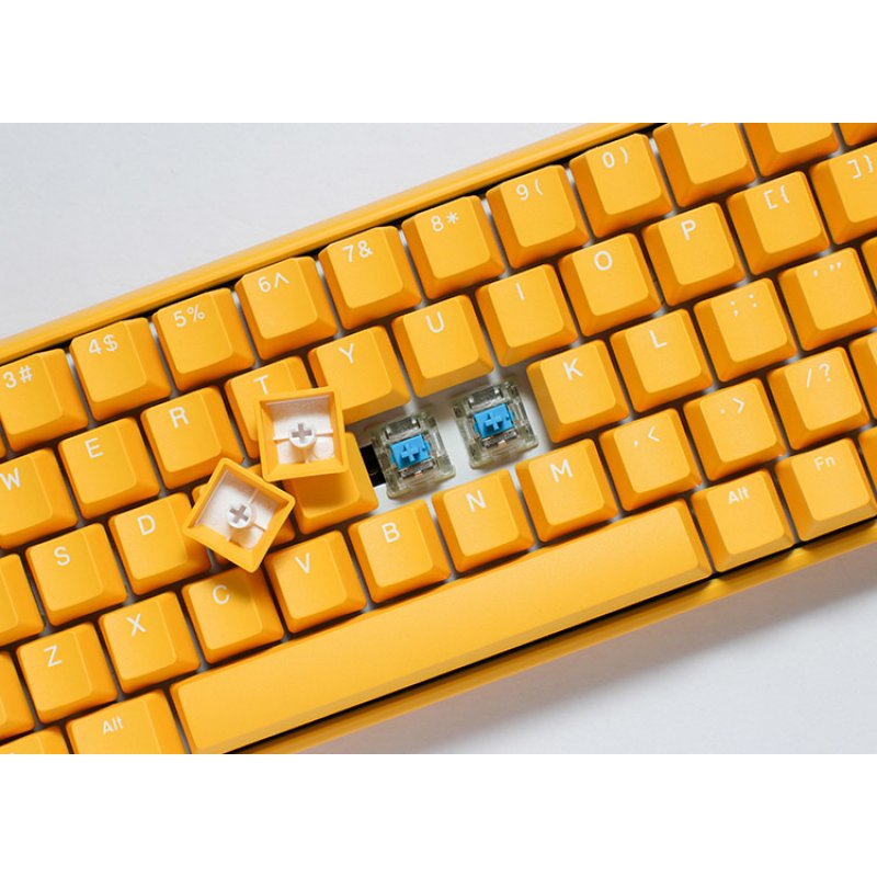 Ducky compatible One 3 Yellow Mini Gaming Tastatur, RGB LED - MX-Speed-Silver