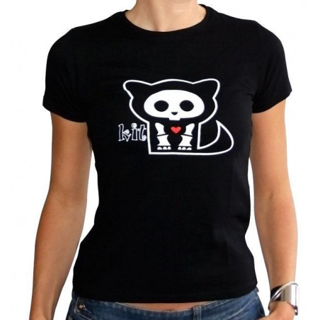 SKELANIMALS - T-Shirt KIT Femme Black Basic (XL)
