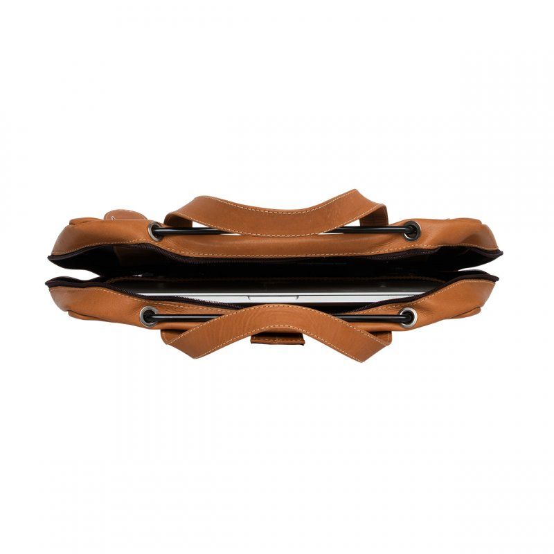 VIVA LAPTOP BAG 15.6IN BROWN - FULL GRAIN LEATHER BROW