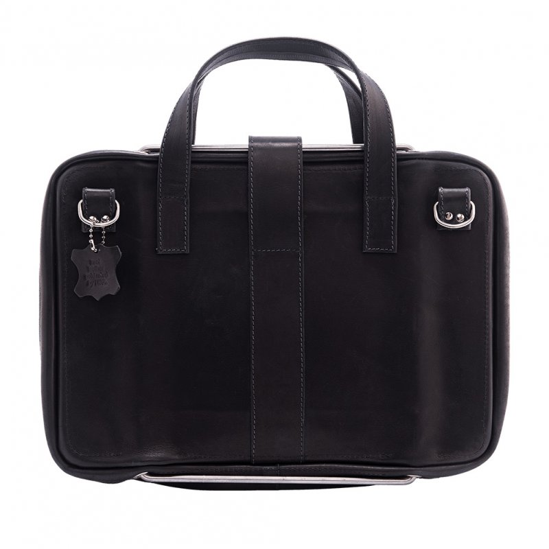 R-Go Tools Viva R-Go 15.6" sacoche pour ordinateur portable, cuir pleine fleur (Certifié par le LWG), Support intégré