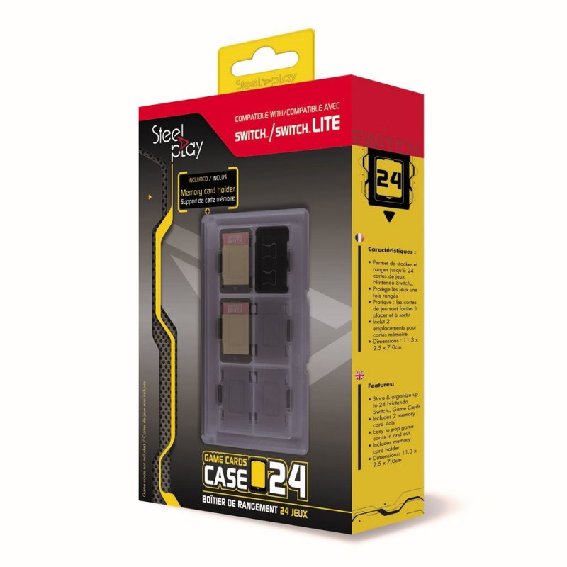 STEELPLAY 24 Game Cards Case Switch