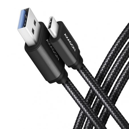 AXAGON compatible BUCM3-AM10AB Kabel USB-C auf USB-A 3.2 Gen 1, schwarz - 1m