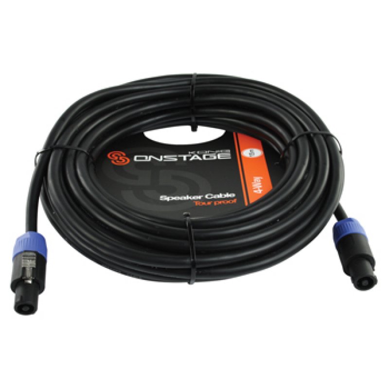 Câble haut-parleur 4x Konig 1,5mm² 15m (Noir)