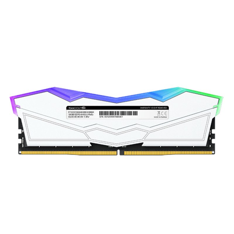 RAM Team D5 6400 32GB C40 Delta RGB white K2