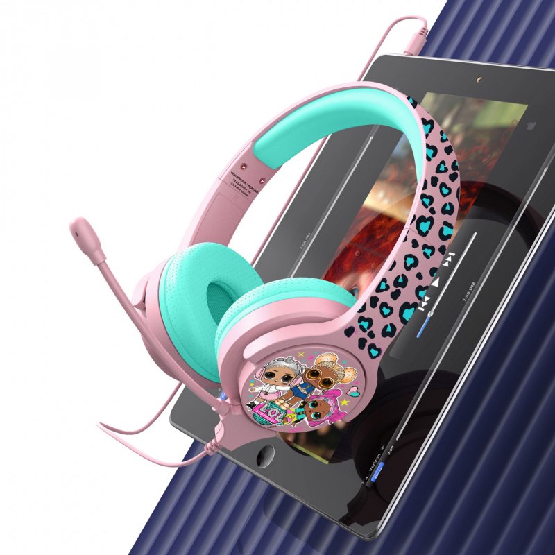 OTL Technologies L.O.L. Surprise! Let's Dance! Pink Kids Interactive Casque Avec fil Arceau Jouer Bleu, Rose