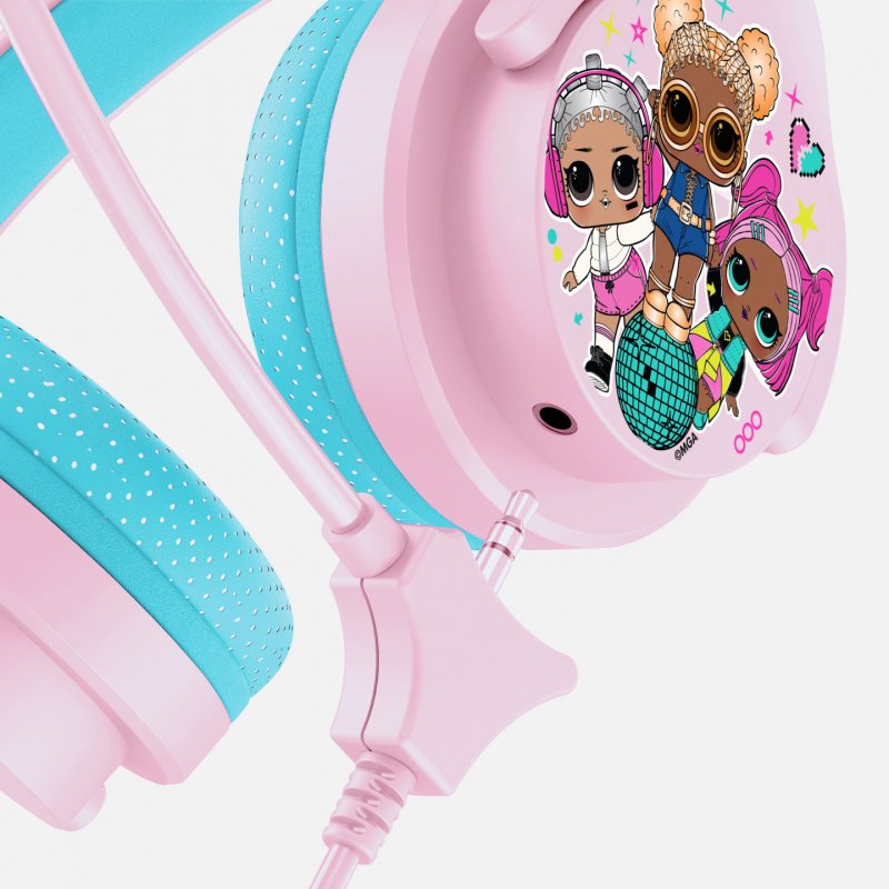 OTL Technologies L.O.L. Surprise! Let's Dance! Pink Kids Interactive Casque Avec fil Arceau Jouer Bleu, Rose