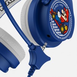 OTL Technologies Super Mario Nintendo Mariokart Casque Avec fil Arceau Jouer Bleu, Blanc