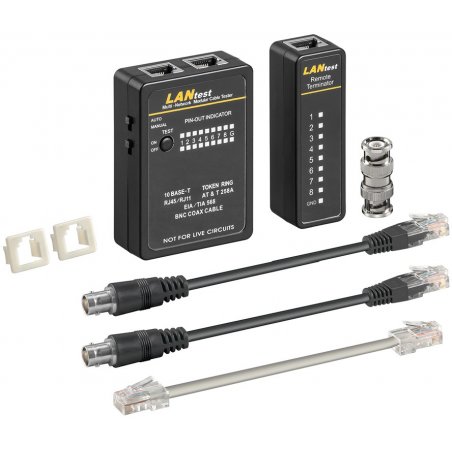 Testeur de Cables RJ45, RJ11, RJ12 Goobay compatible