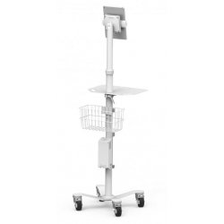 Compulocks Rolling Cart VESA Medical Floor Stand With Universal Tablet Holder