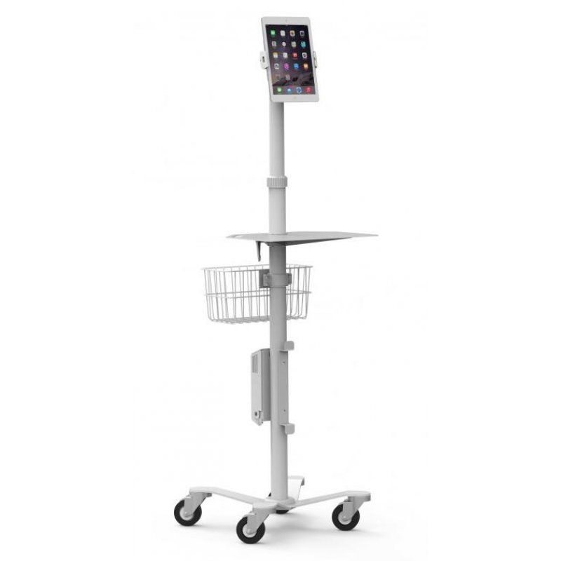 Compulocks Rolling Cart VESA Medical Floor Stand With Universal Tablet Holder