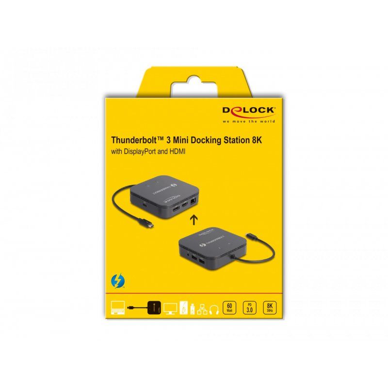 Thunderbolt 3 Mini Dockingstation 8K (schwarz)