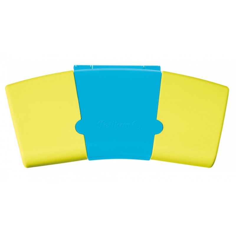 Farbkasten ProColor 12 (türkis/neon-gelb, 12 Farben und Deckweiß)