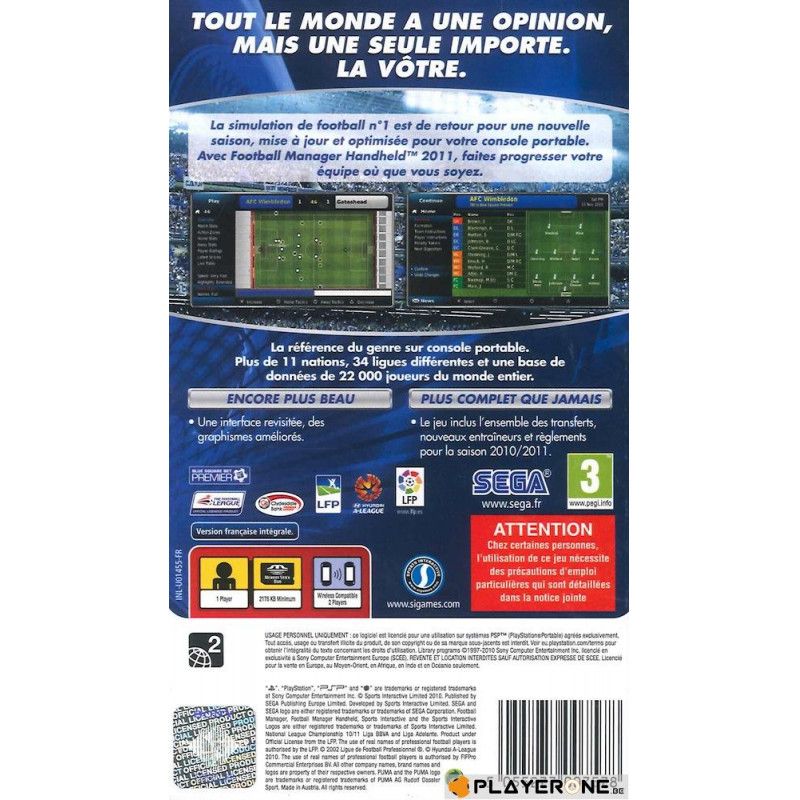 Football Manager Handheld 2011 (FR)