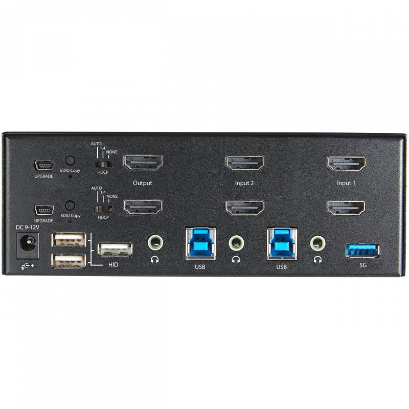 StarTech.com Commutateur KVM HDMI 2.0, 2 Ports, 2 Écrans - 4K 60Hz Ultra HDR - Commutateur KVM de Bureau 4K HDMI 2.0 av