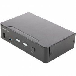 StarTech.com 2 Port HDMI KVM Switch - Single Monitor 4K 60Hz Ultra HD HDR - Desktop HDMI 2.0 KVM Switch with 2 Port USB 